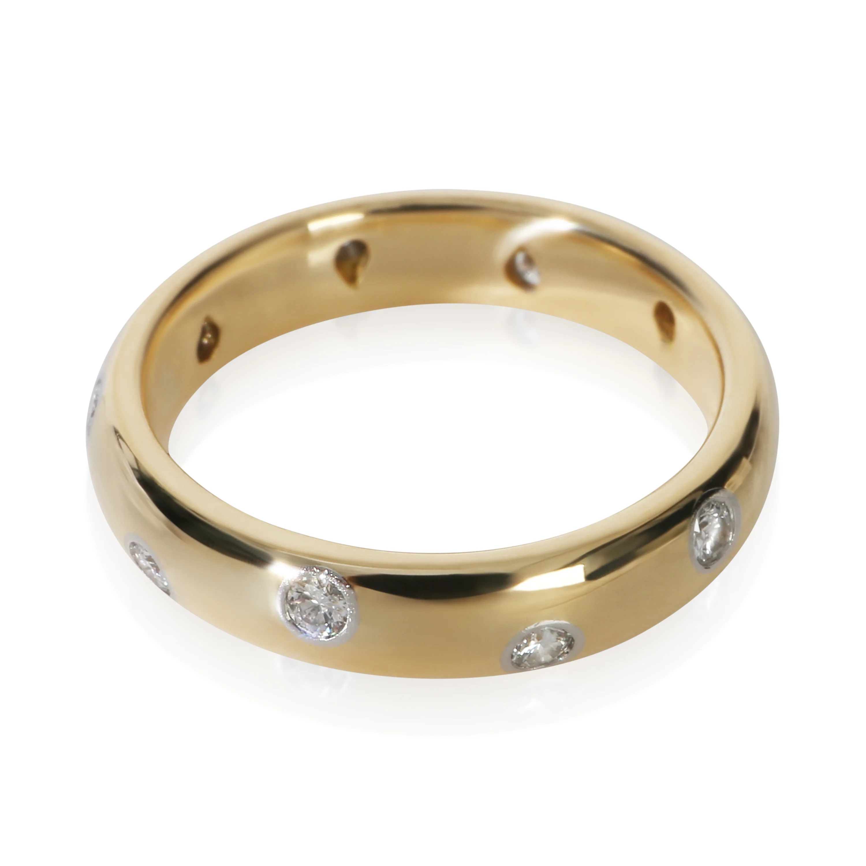 Yellow Gold & Platinum Diamond Etoile Band