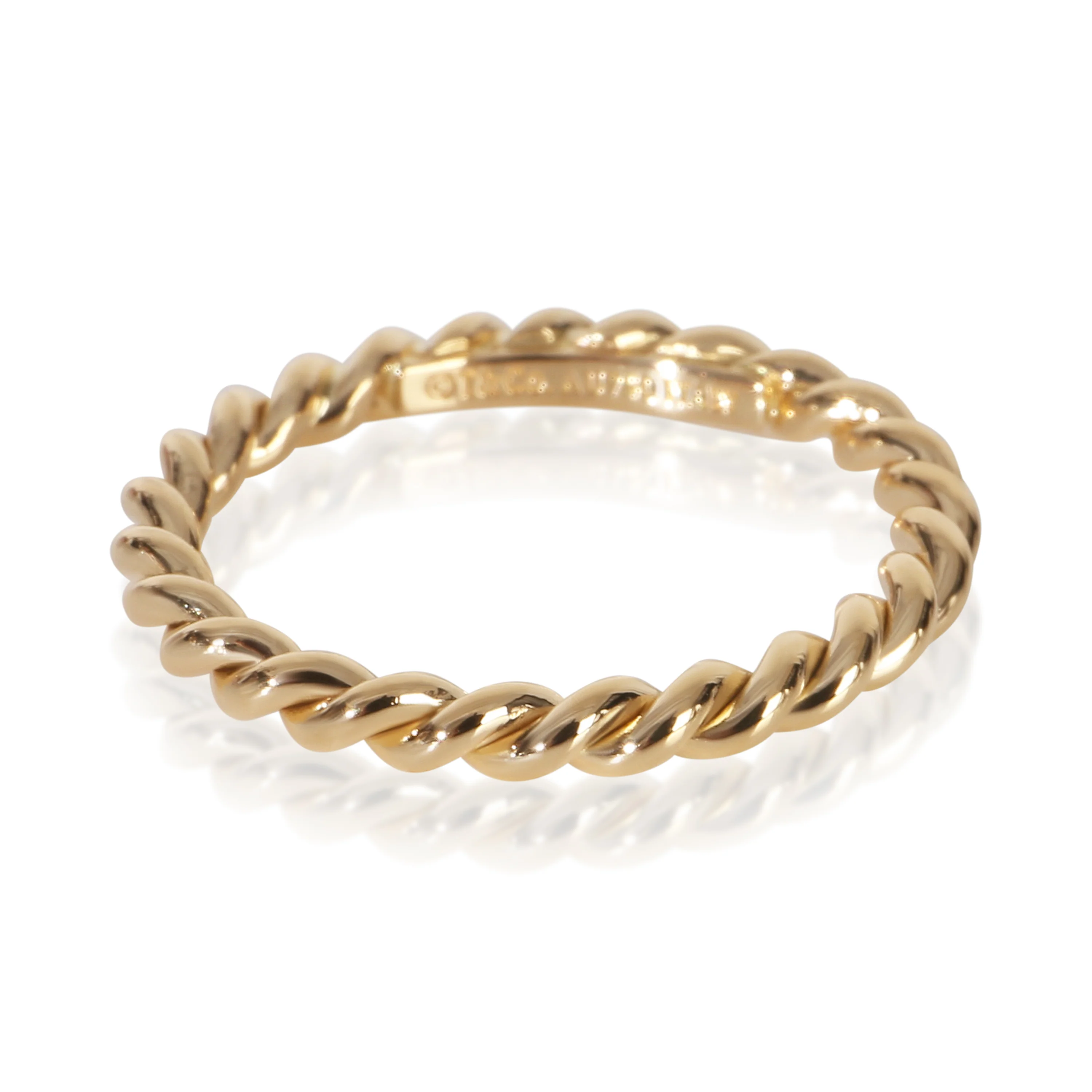 Yellow Gold  Twisted Rope Band
